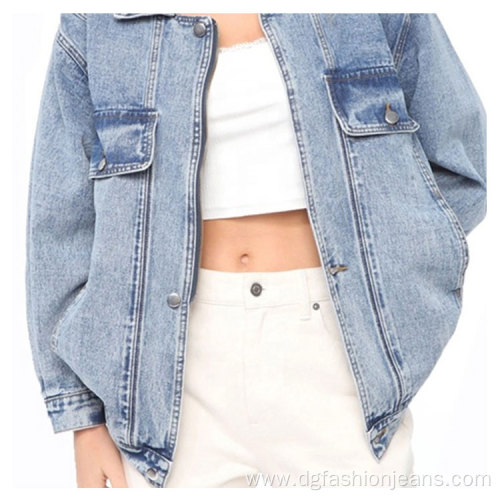 Oversized Style Fashion Lady Denim Jackets